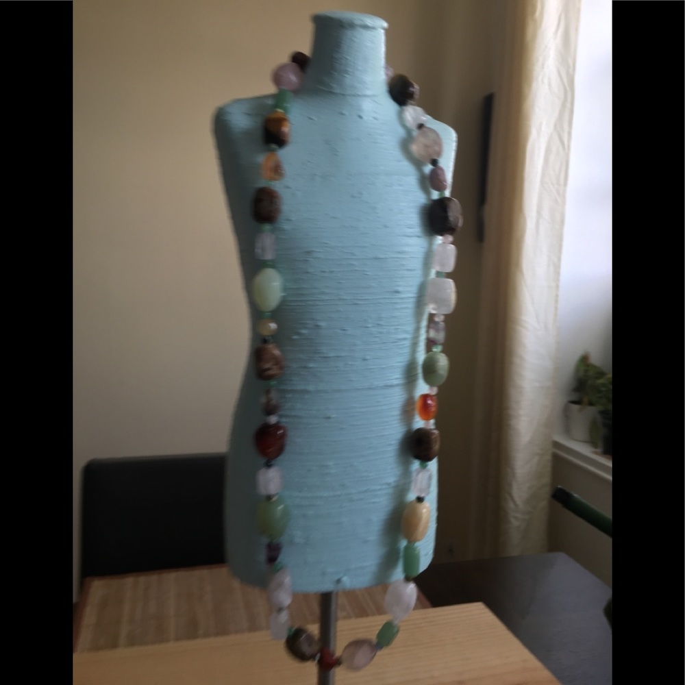 Multi colored beaded necklace
